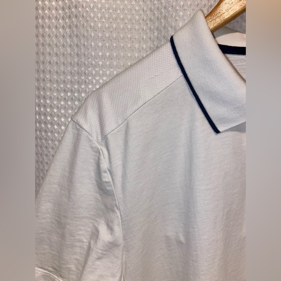 2/49$ Men’s Calvin Klein 100%‎ cotton white Polo with black detailing size large - Picture 5 of 12